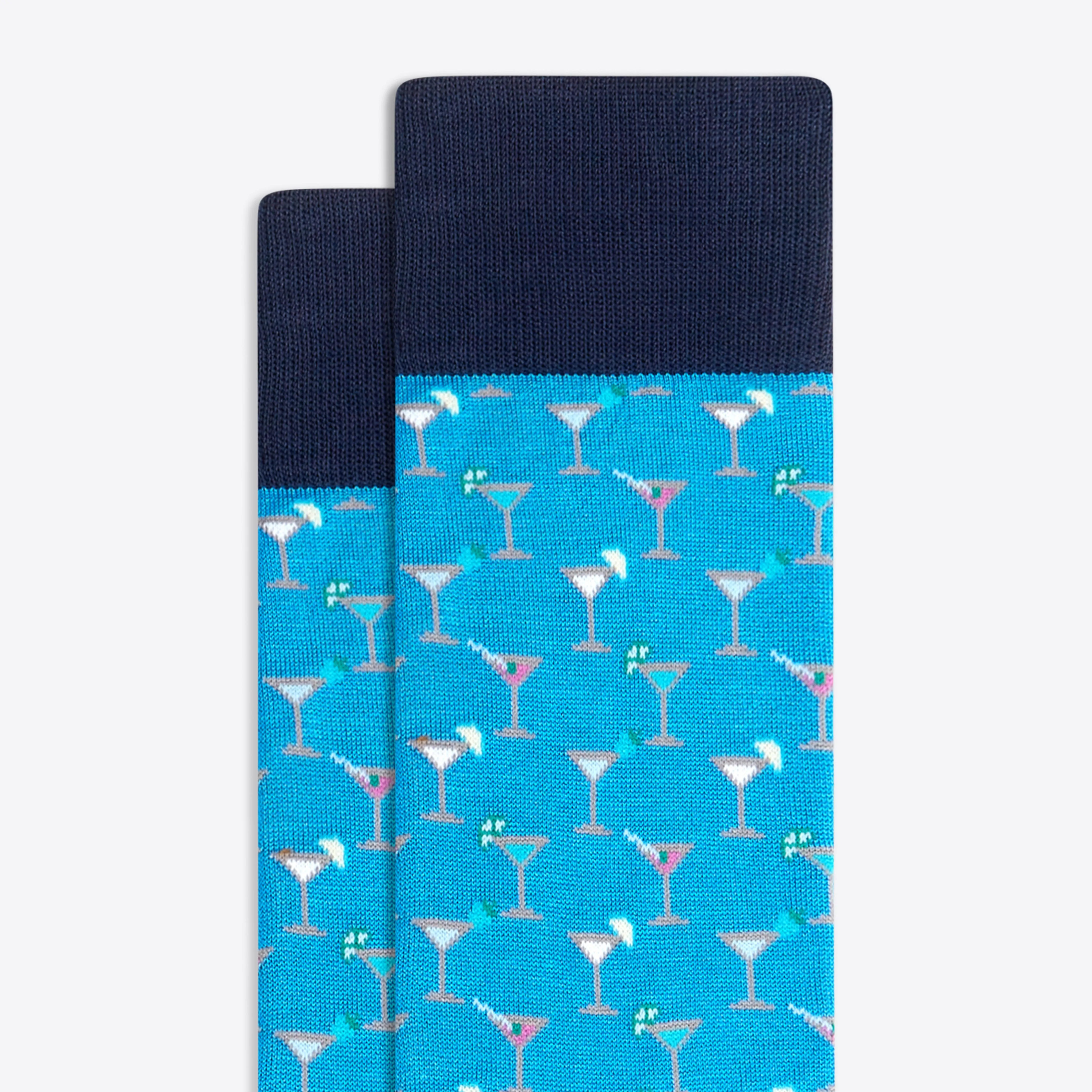 Cocktail Glass Mid-Calf Socks