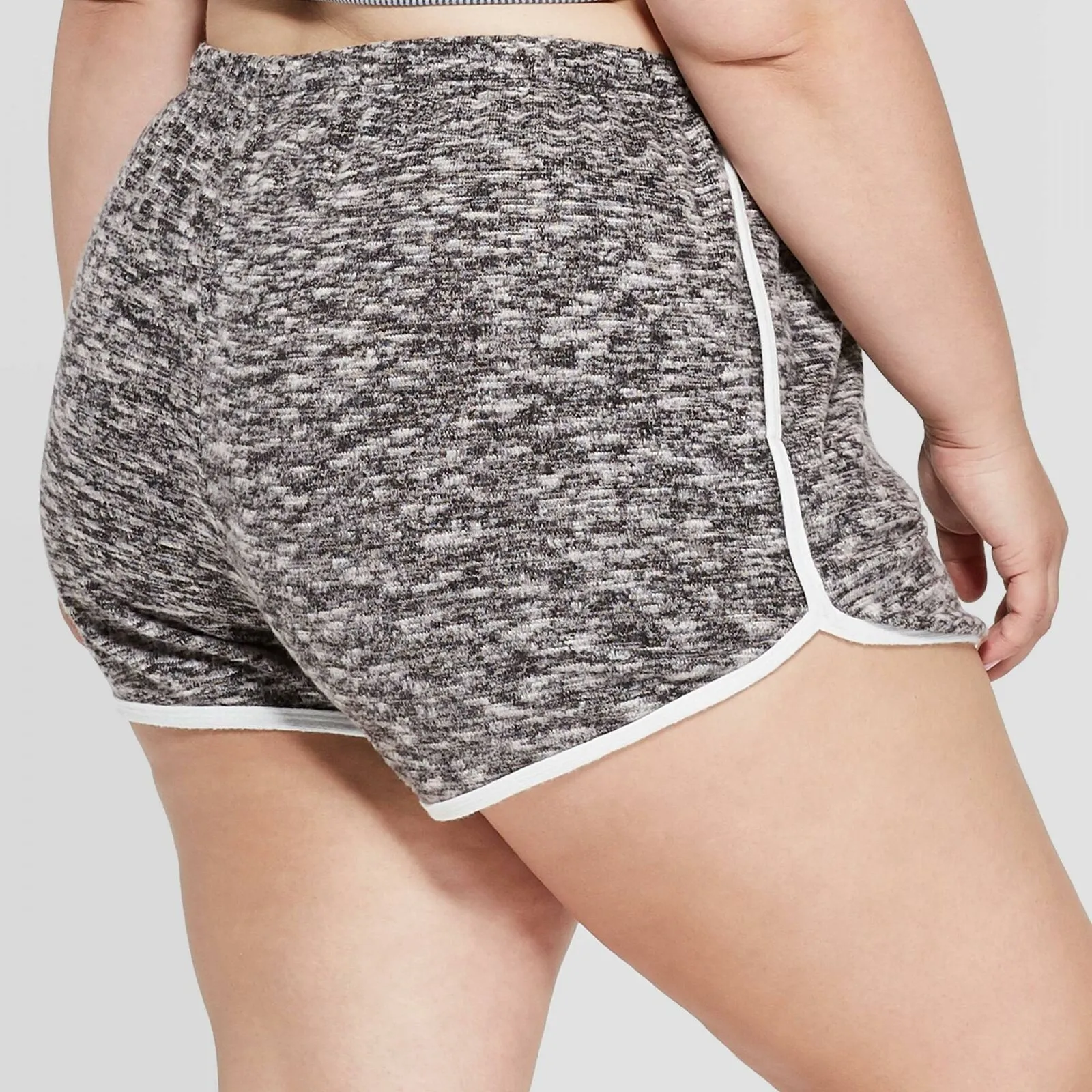 Colsie Women's Plus Size Cozy Dolphin Lounge Shorts