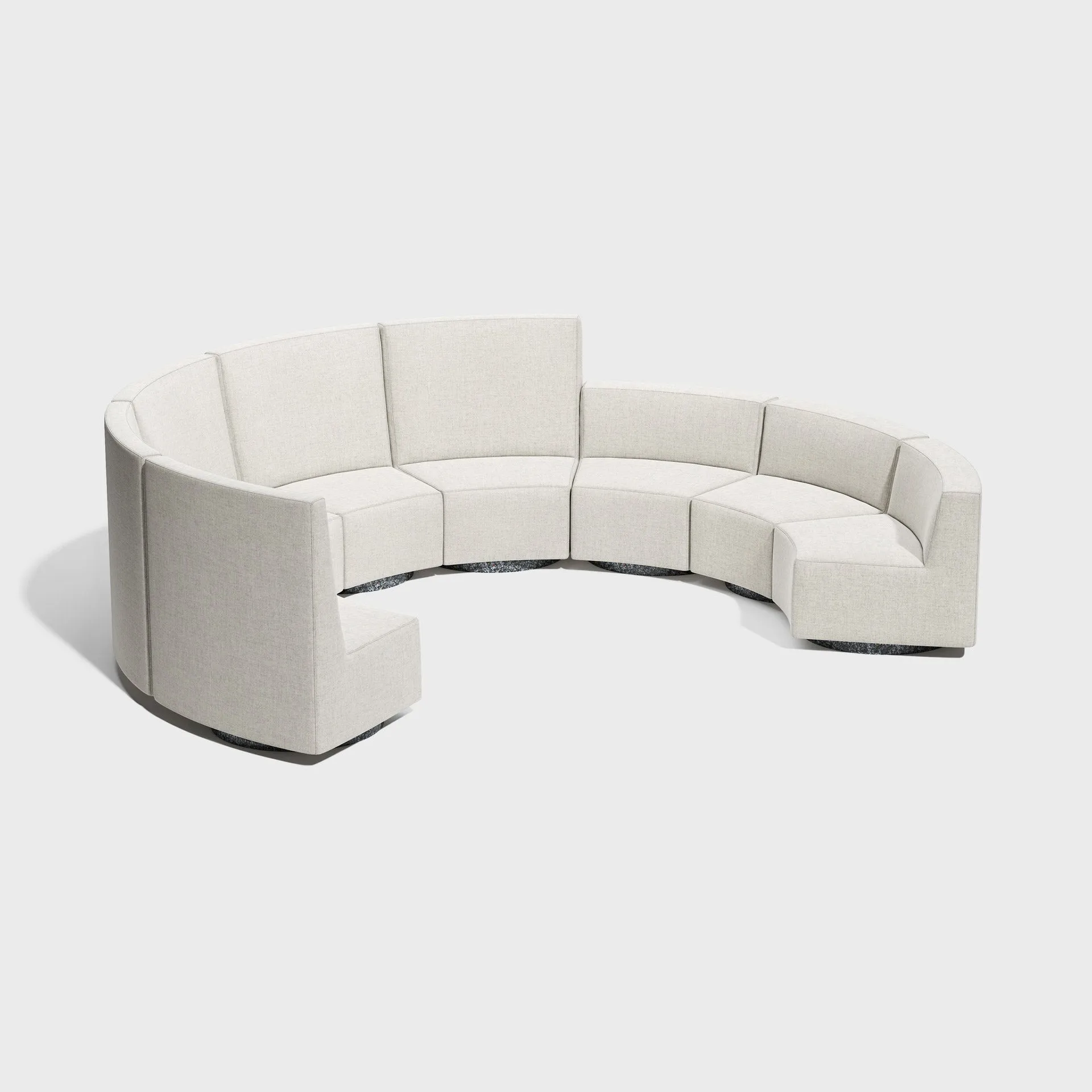 Confetti Modular Lounge - Curved - Upholstered Base