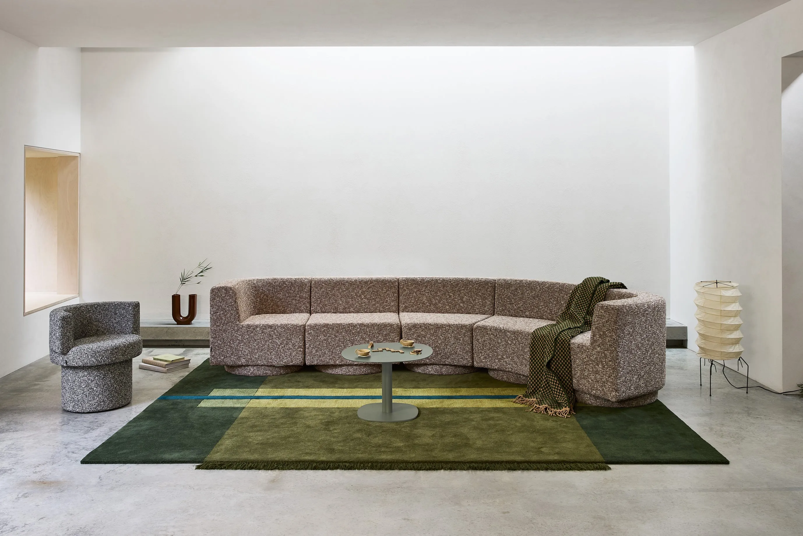 Confetti Modular Lounge - Curved - Upholstered Base