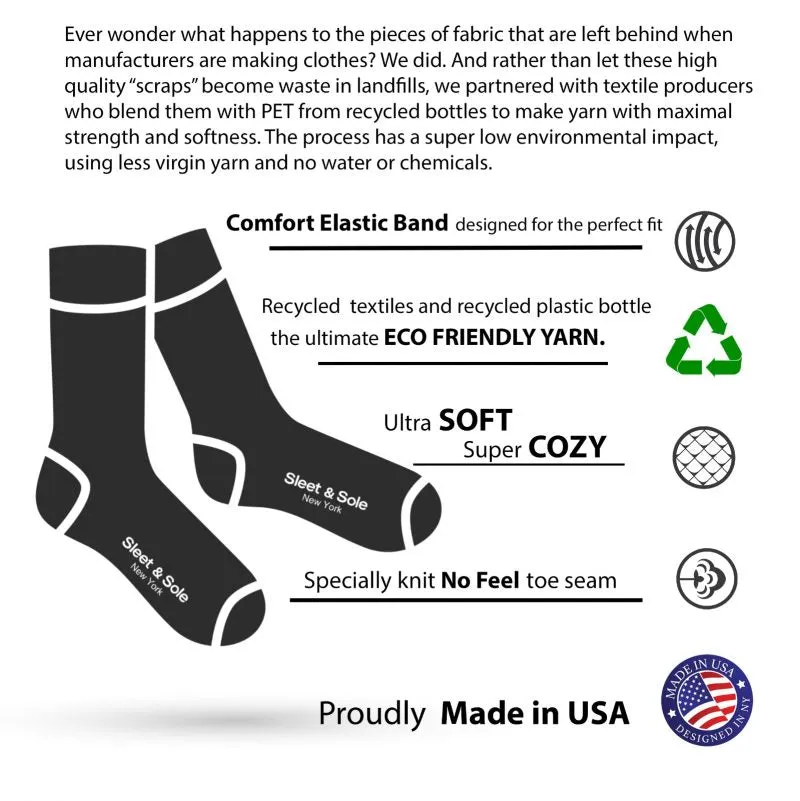 Cotton and Recycled Plastic Socks