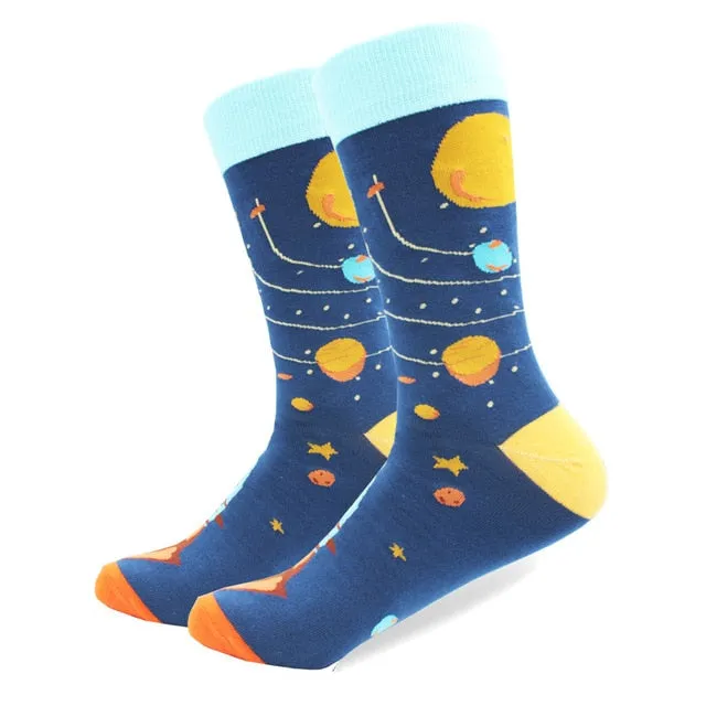 Cotton Colored Multi Pattern Skateboard Sock
