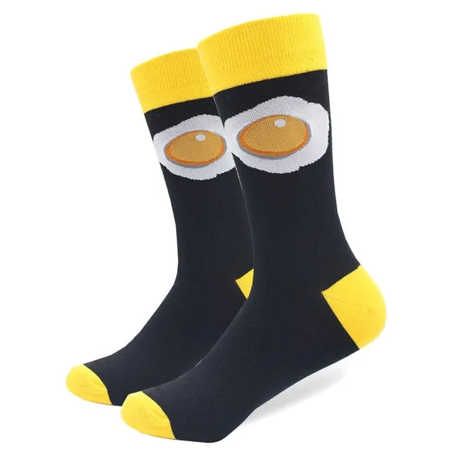 Cotton Colored Multi Pattern Skateboard Sock