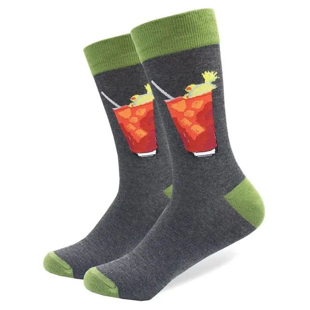 Cotton Colored Multi Pattern Skateboard Sock
