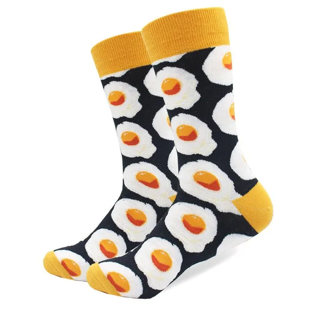 Cotton Colored Multi Pattern Skateboard Sock
