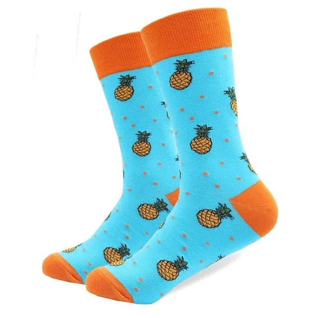 Cotton Colored Multi Pattern Skateboard Sock