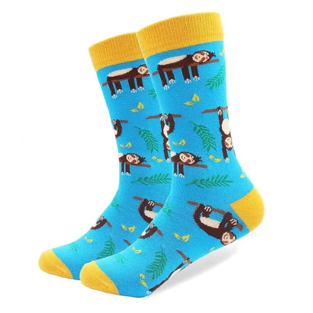 Cotton Colored Multi Pattern Skateboard Sock