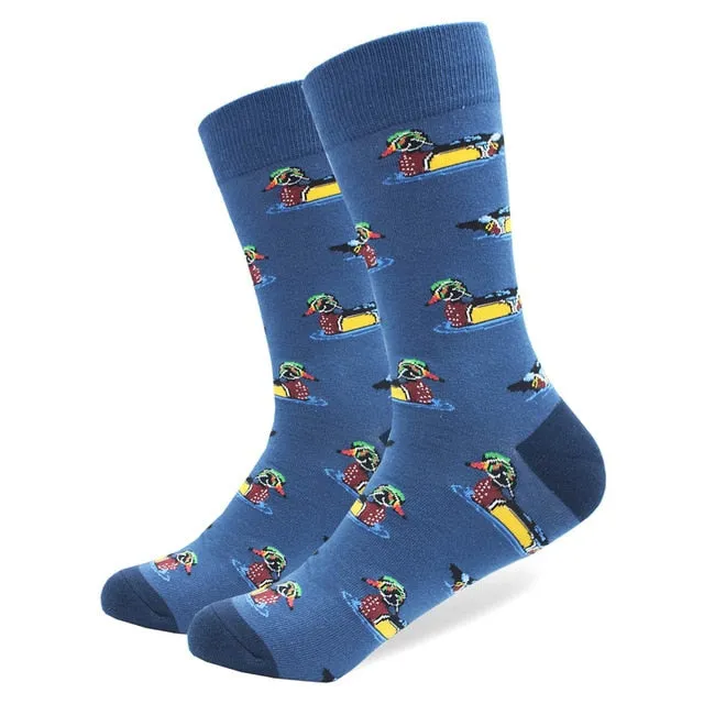 Cotton Colored Multi Pattern Skateboard Sock