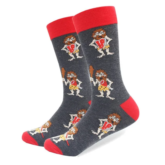 Cotton Colored Multi Pattern Skateboard Sock