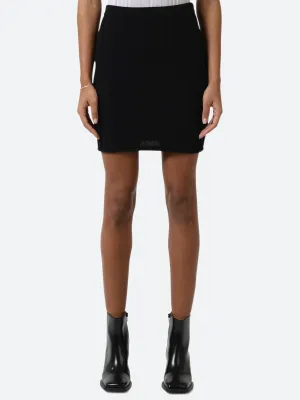 Cotton Rib Knit Skirt
