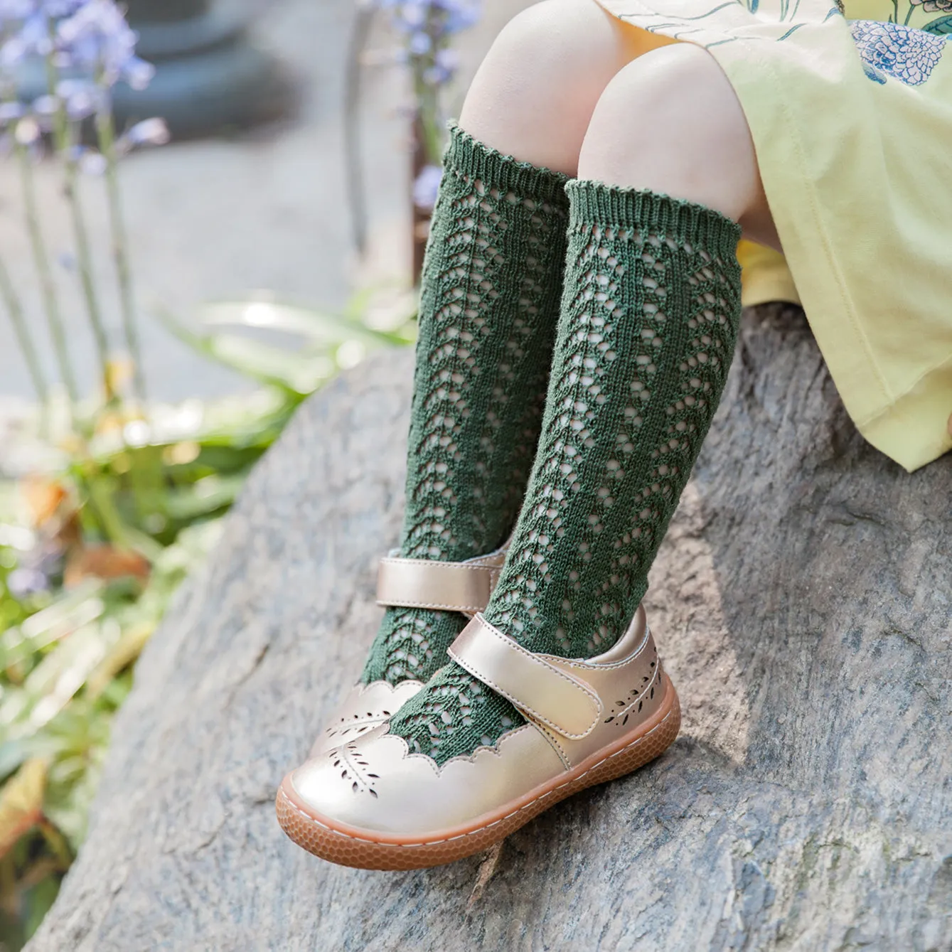 Crochet Folklore Knee Socks, Amazonia