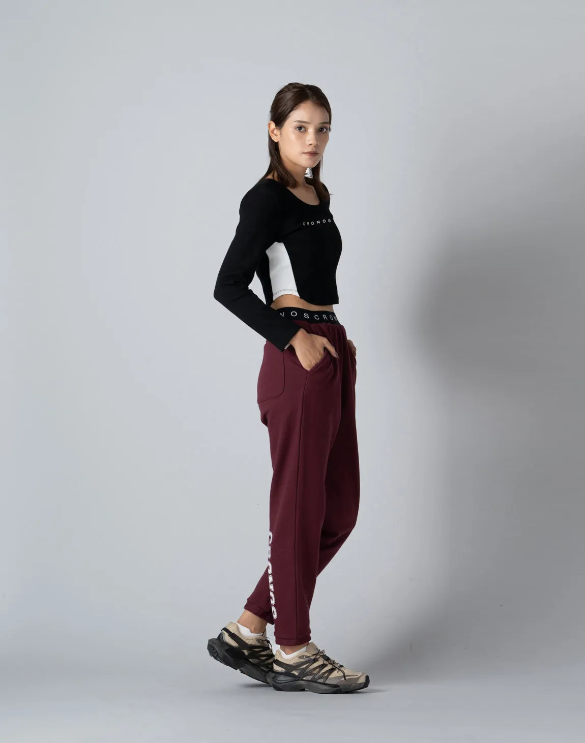 CRONOS WOMEN 2WAY LONG SLEEVE【BLACK】
