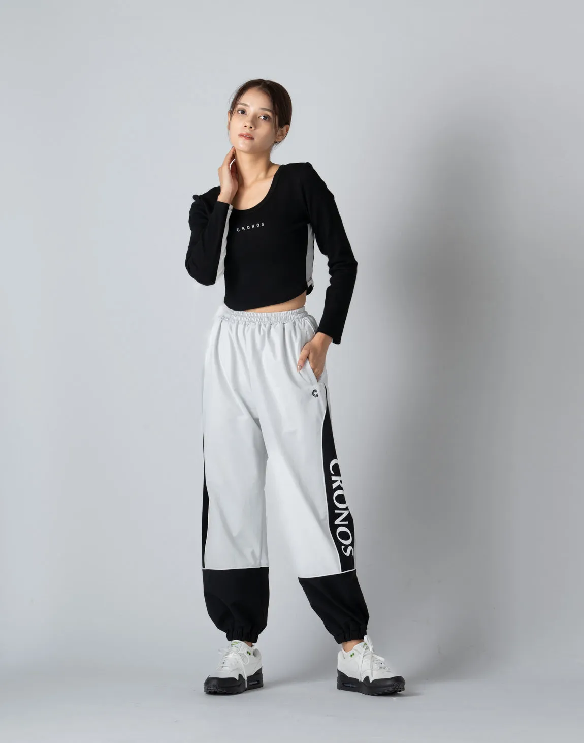CRONOS WOMEN 2WAY LONG SLEEVE【BLACK】