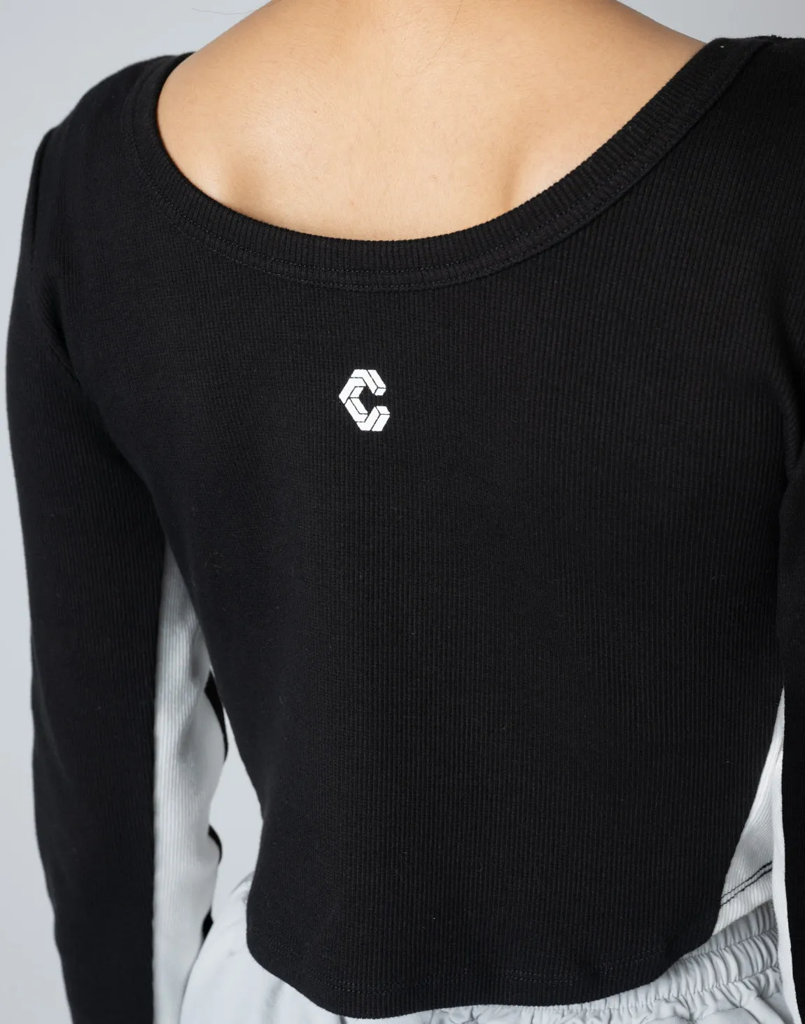 CRONOS WOMEN 2WAY LONG SLEEVE【BLACK】