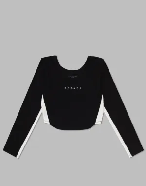 CRONOS WOMEN 2WAY LONG SLEEVE【BLACK】