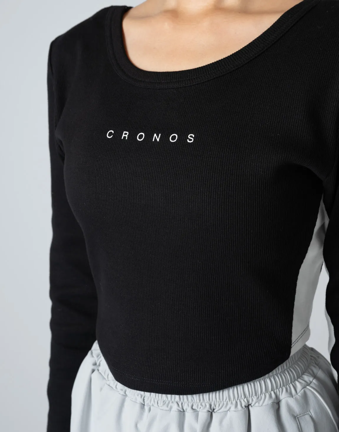 CRONOS WOMEN 2WAY LONG SLEEVE【BLACK】