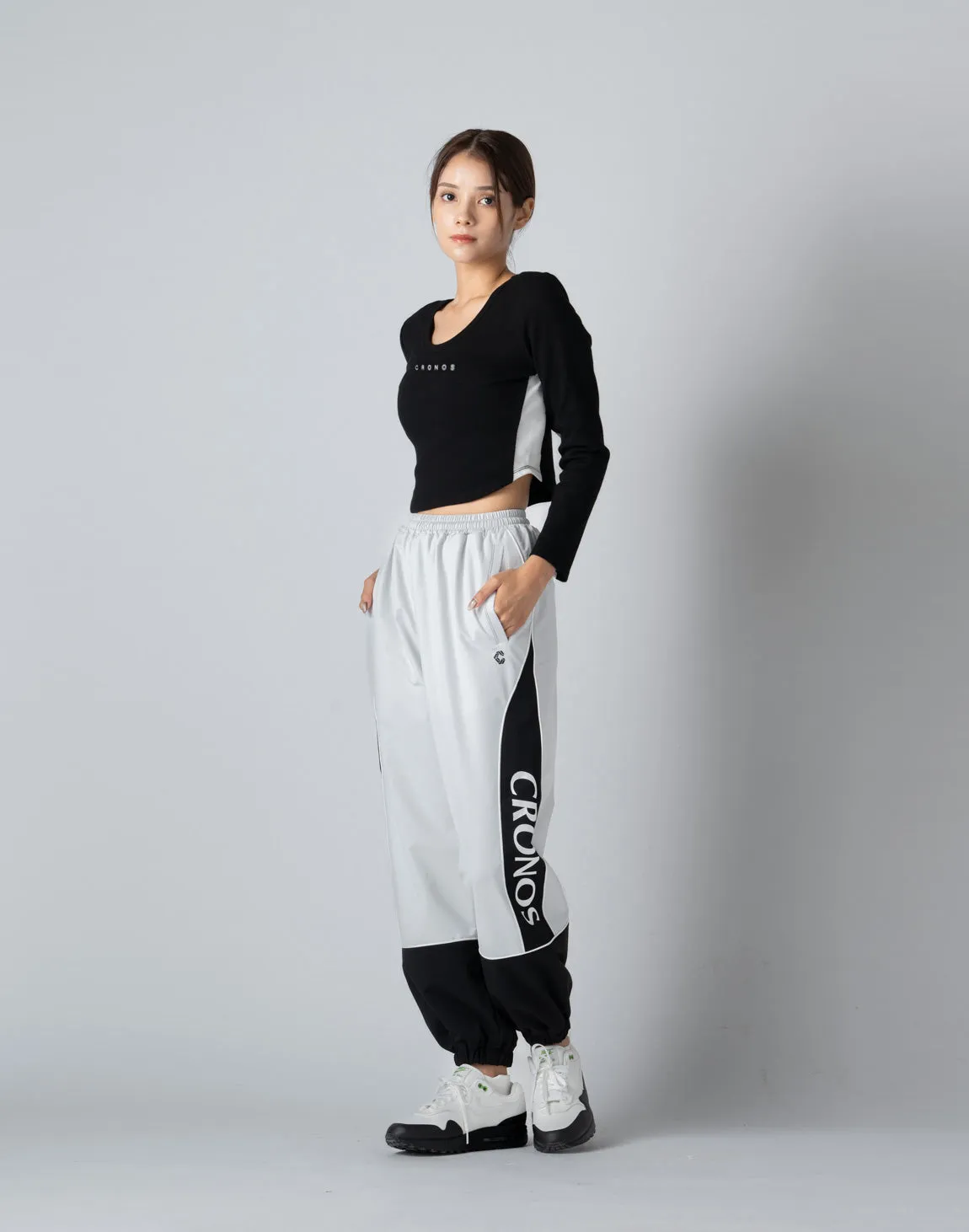CRONOS WOMEN 2WAY LONG SLEEVE【BLACK】