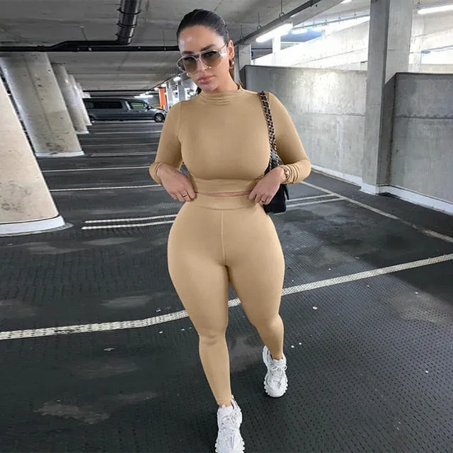 Crop Top & Matching Leggings Set