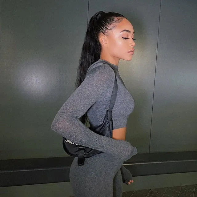 Crop Top & Matching Leggings Set