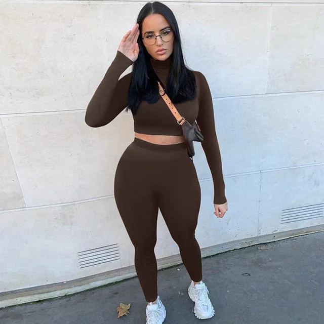 Crop Top & Matching Leggings Set