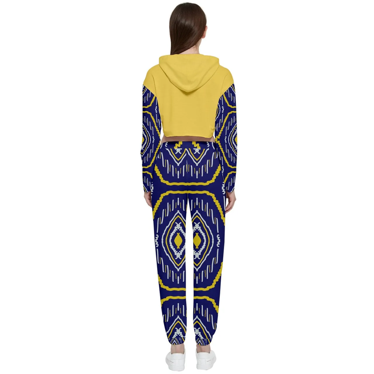 Cropped Zip Up Lounge Set