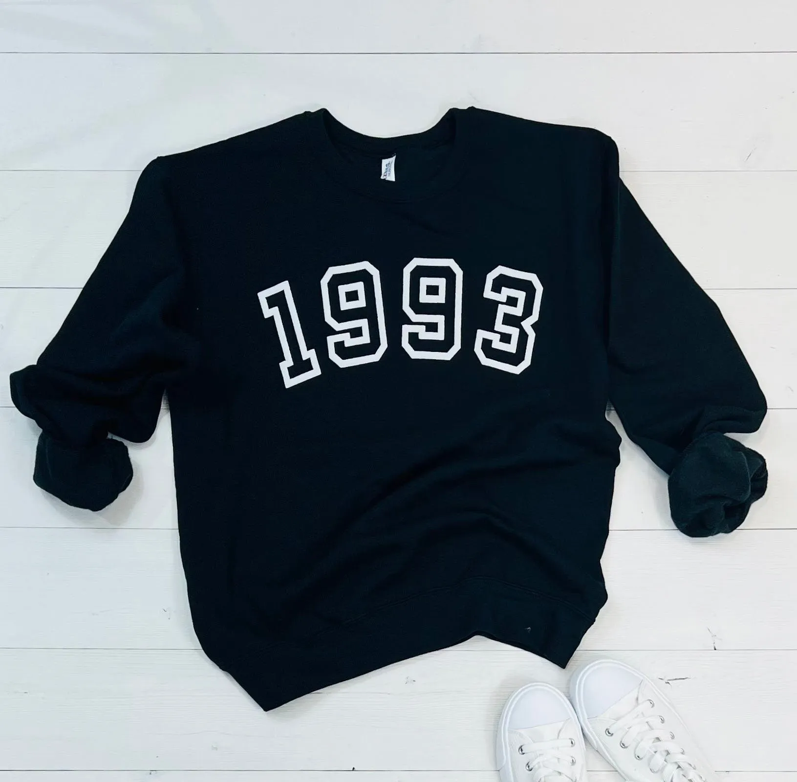 Custom Embossed Vintage Year Sweatshirt