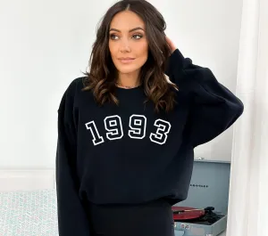 Custom Embossed Vintage Year Sweatshirt