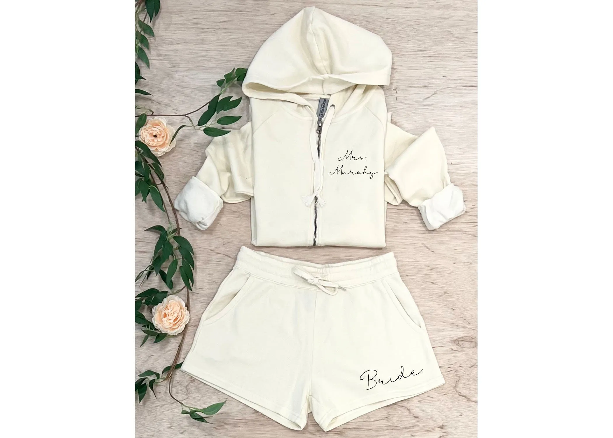 Customized Matching Sweat Set for Bride