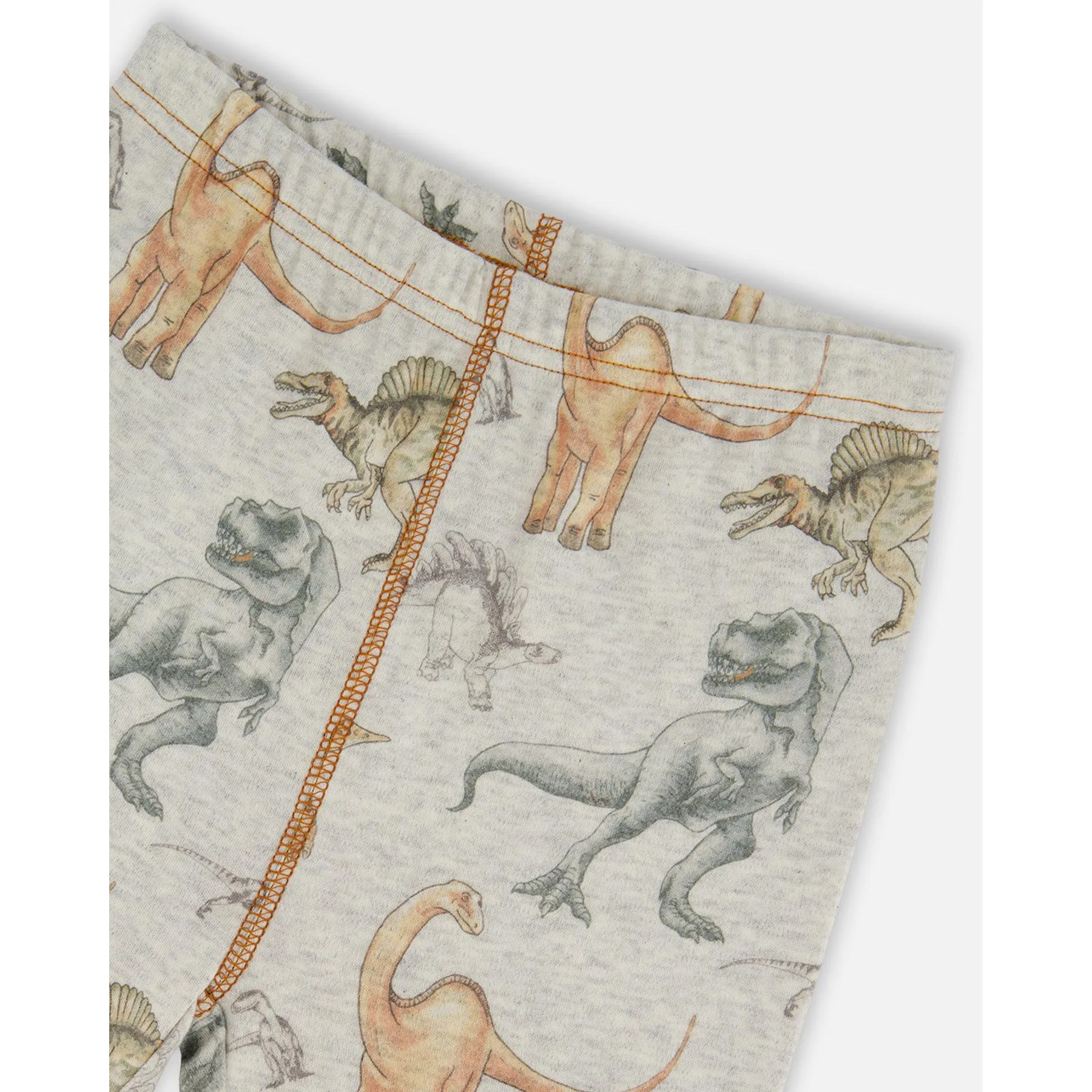 Deux Par Deux 2pc Pajama Set - Dinosaurs