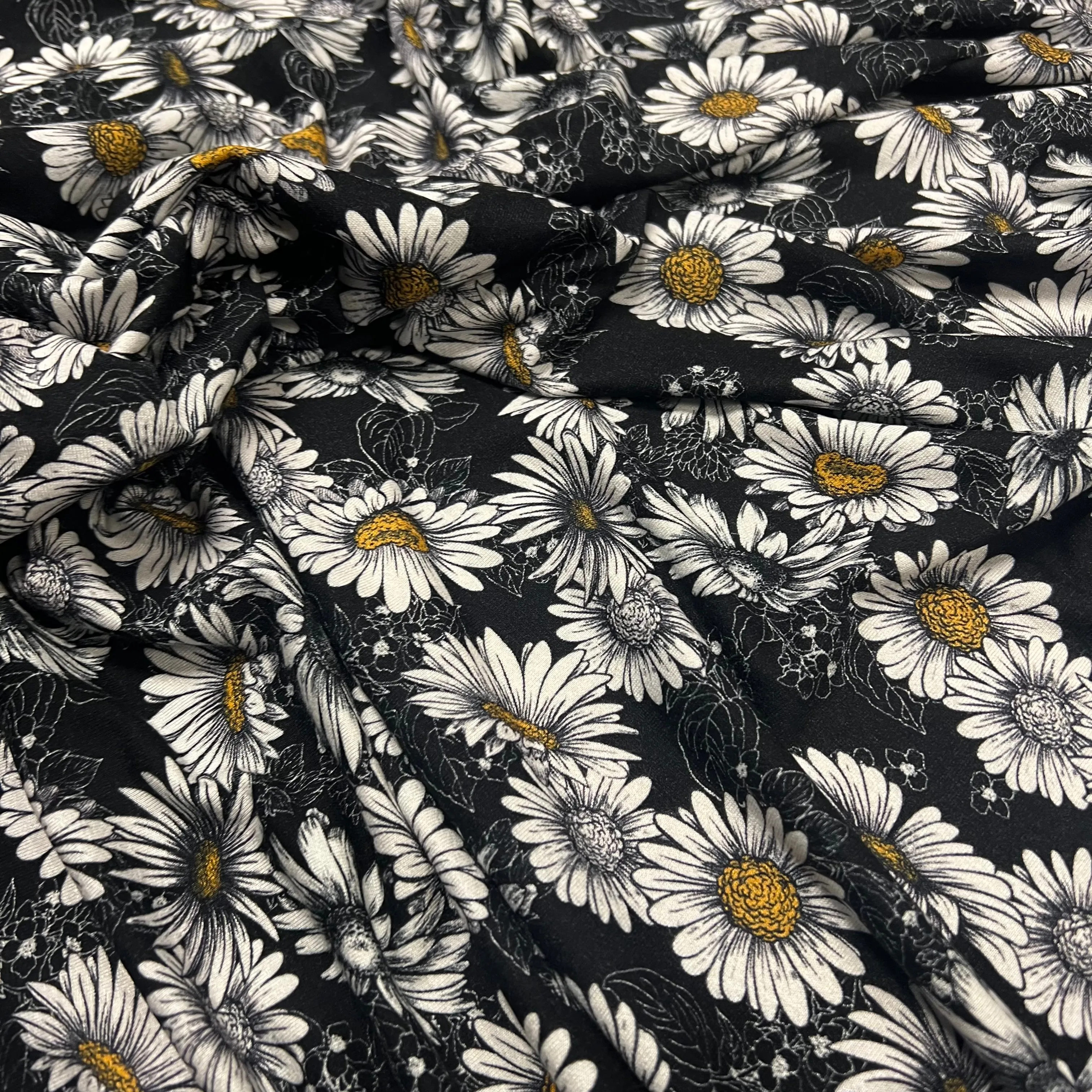 Diasy Blooms Viscose Jersey