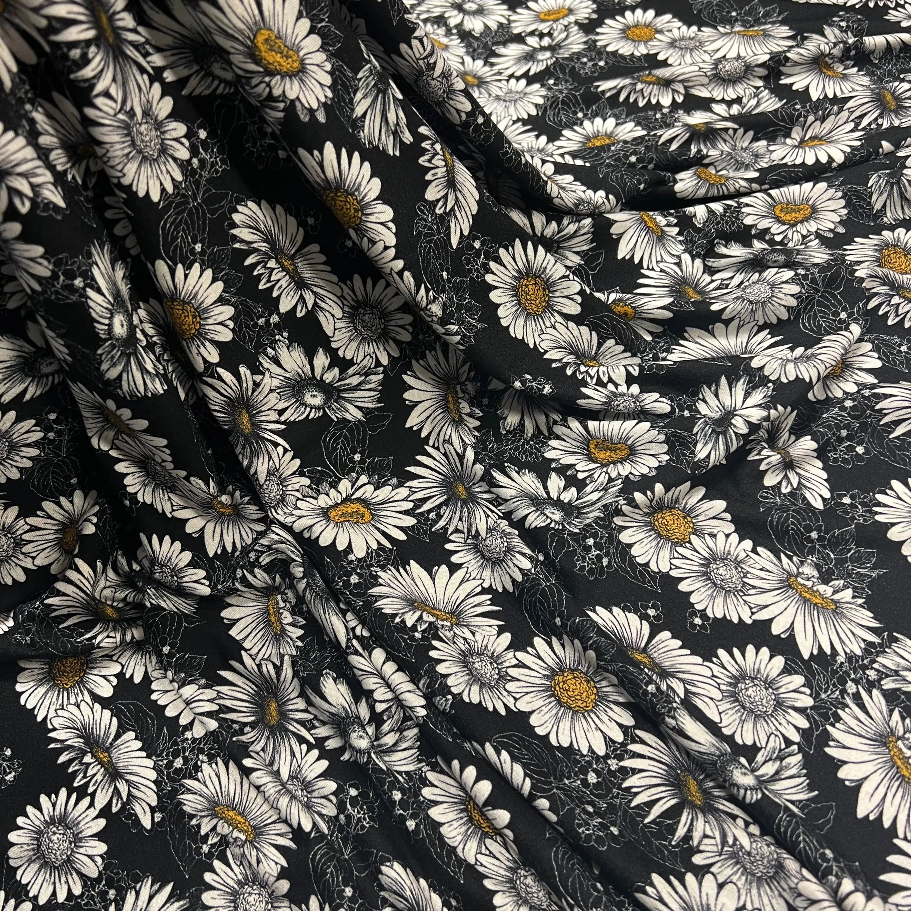 Diasy Blooms Viscose Jersey
