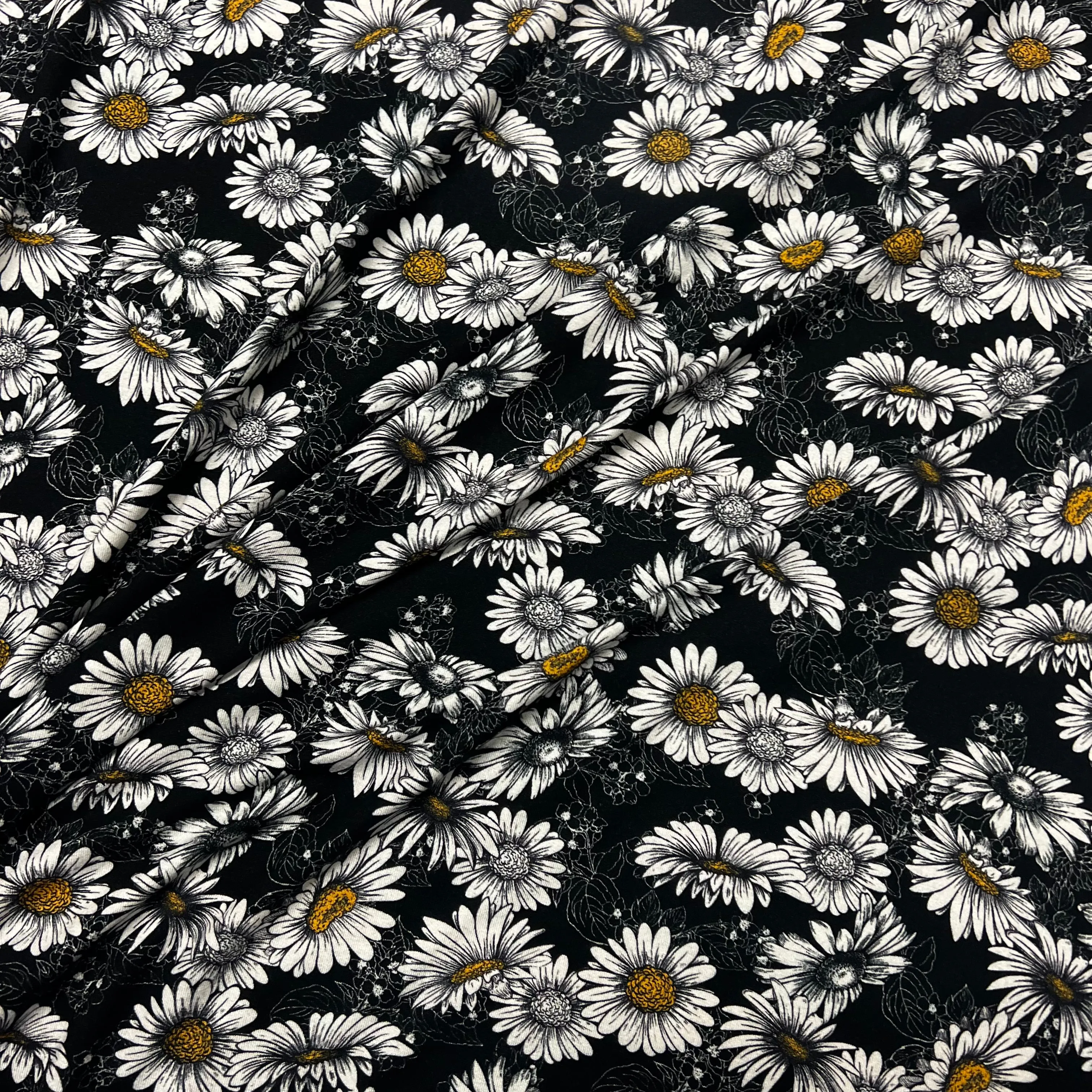 Diasy Blooms Viscose Jersey