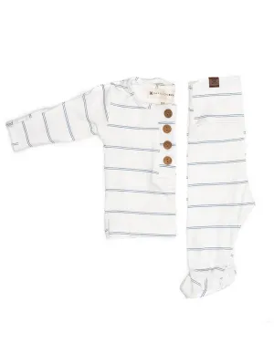 Dusk Striped Everything Newborn Top & Bottom
