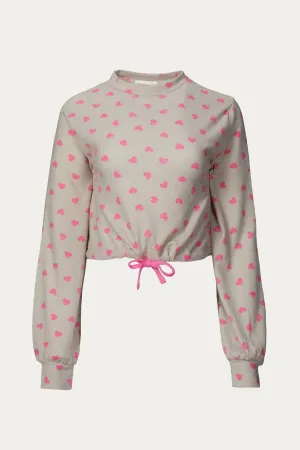 DYLAN HEART-PRINT SWEATSHIRT