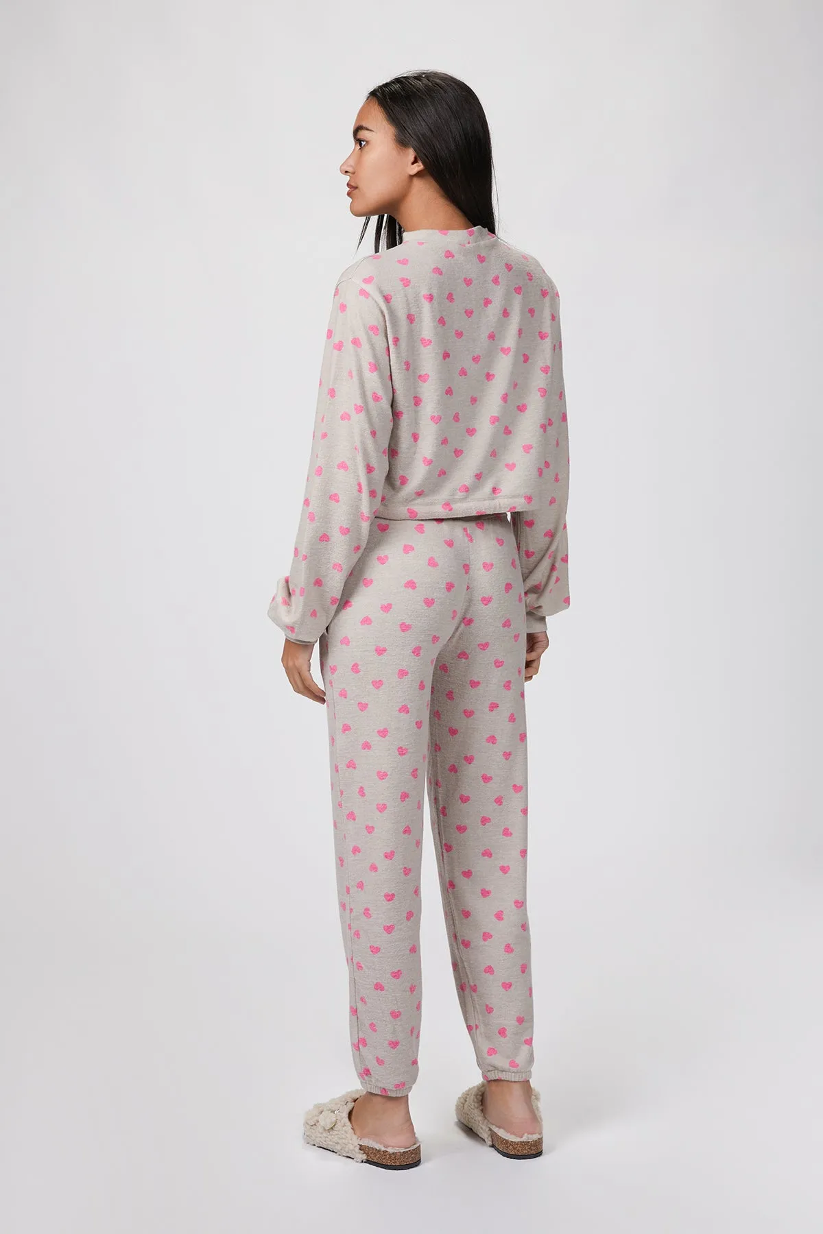 DYLAN HEART-PRINT SWEATSHIRT