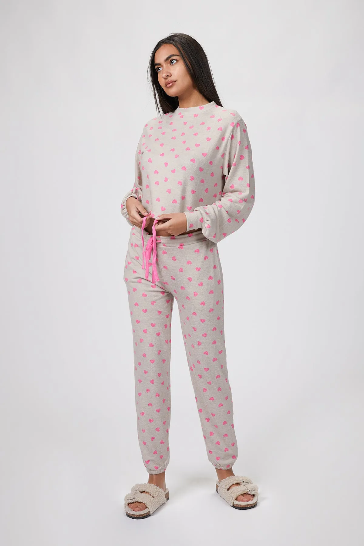 DYLAN HEART-PRINT SWEATSHIRT