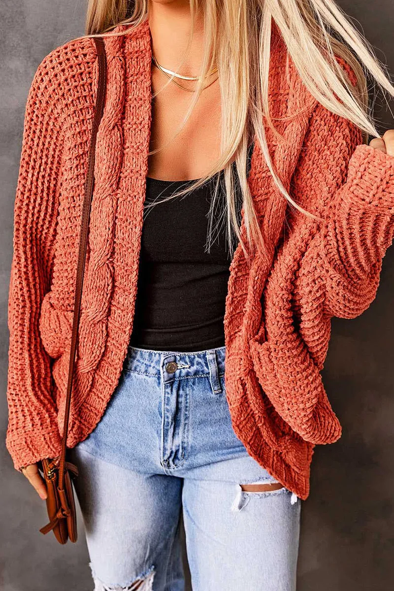 Elegant Solid Pocket Solid Color Cardigan Collar Tops