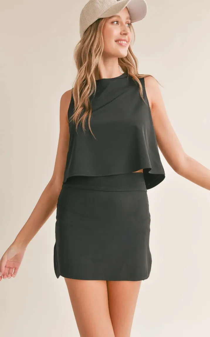 Elite Sport High Low Skirt