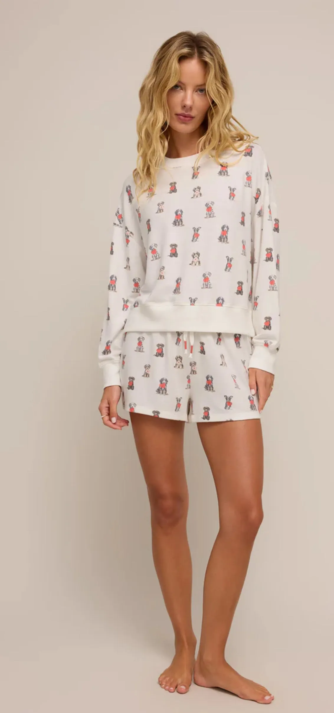 Elle Puppy Love LS Top