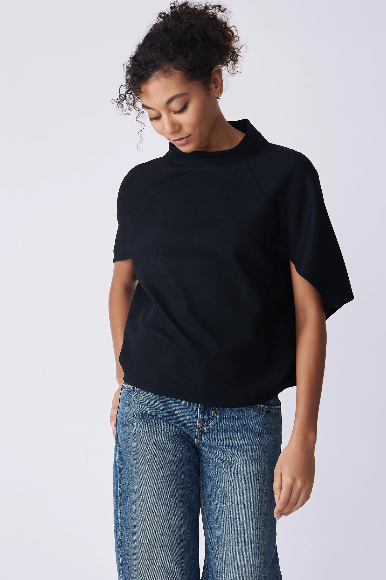 Elsa Cape Top - Black