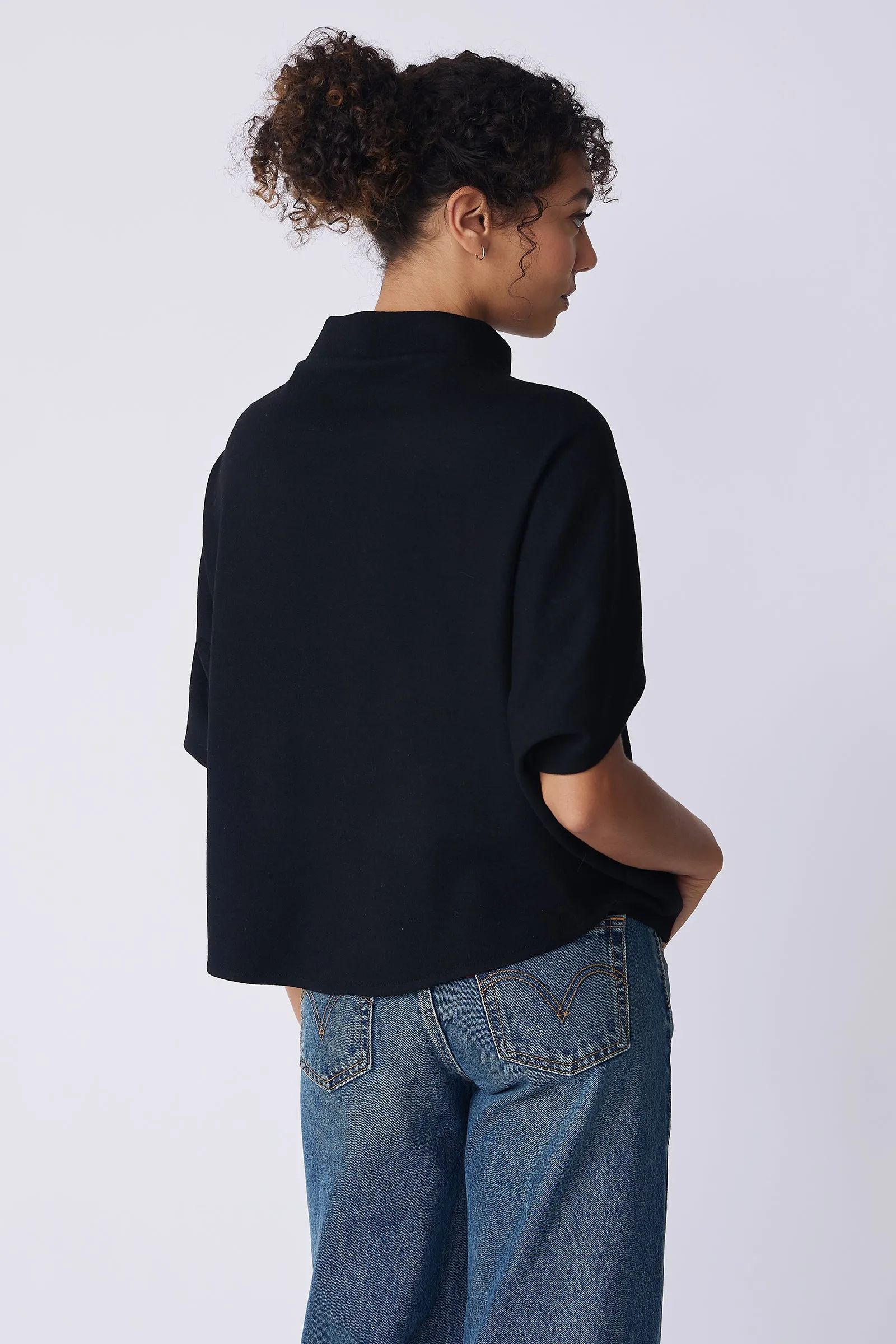 Elsa Cape Top - Black