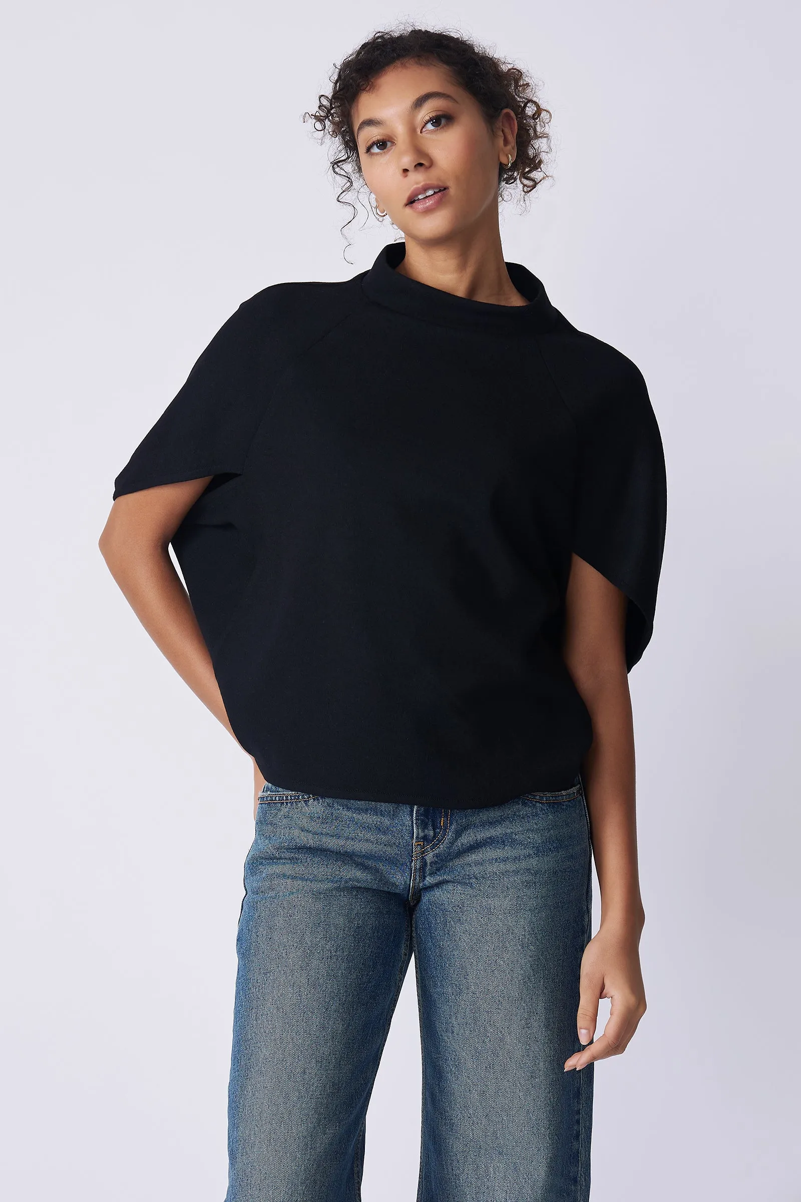 Elsa Cape Top - Black