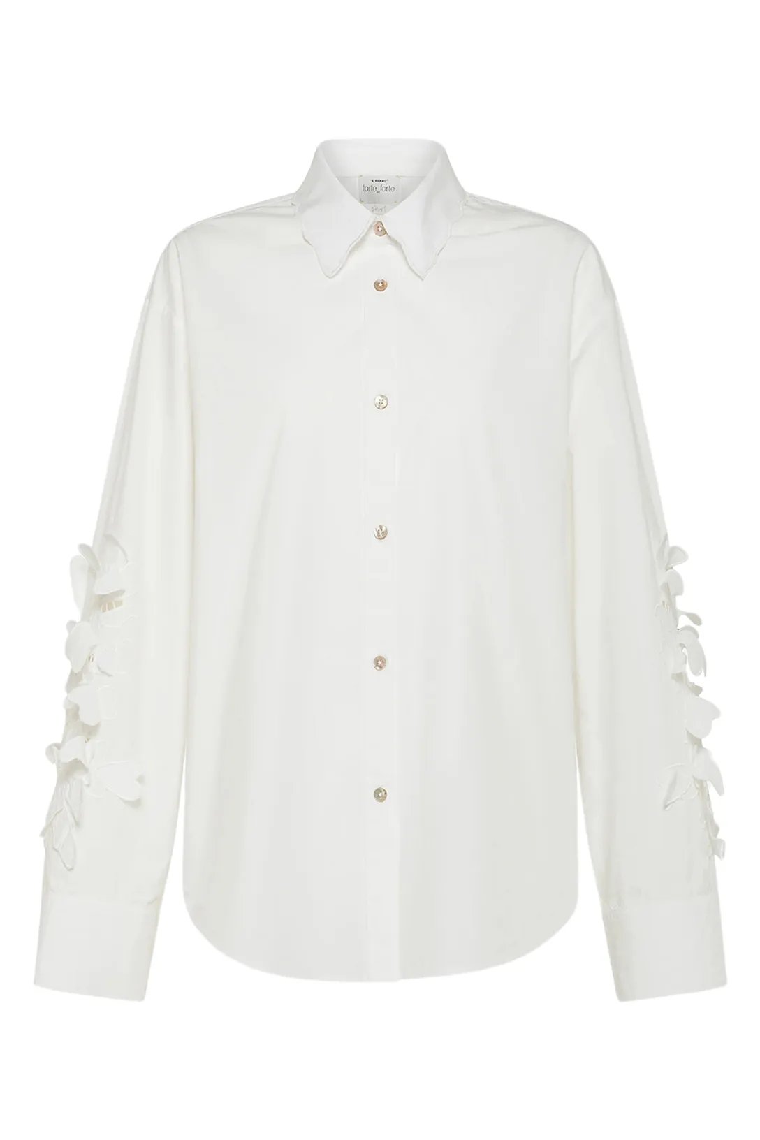 Embroidered Cotton Shirt | Bianco