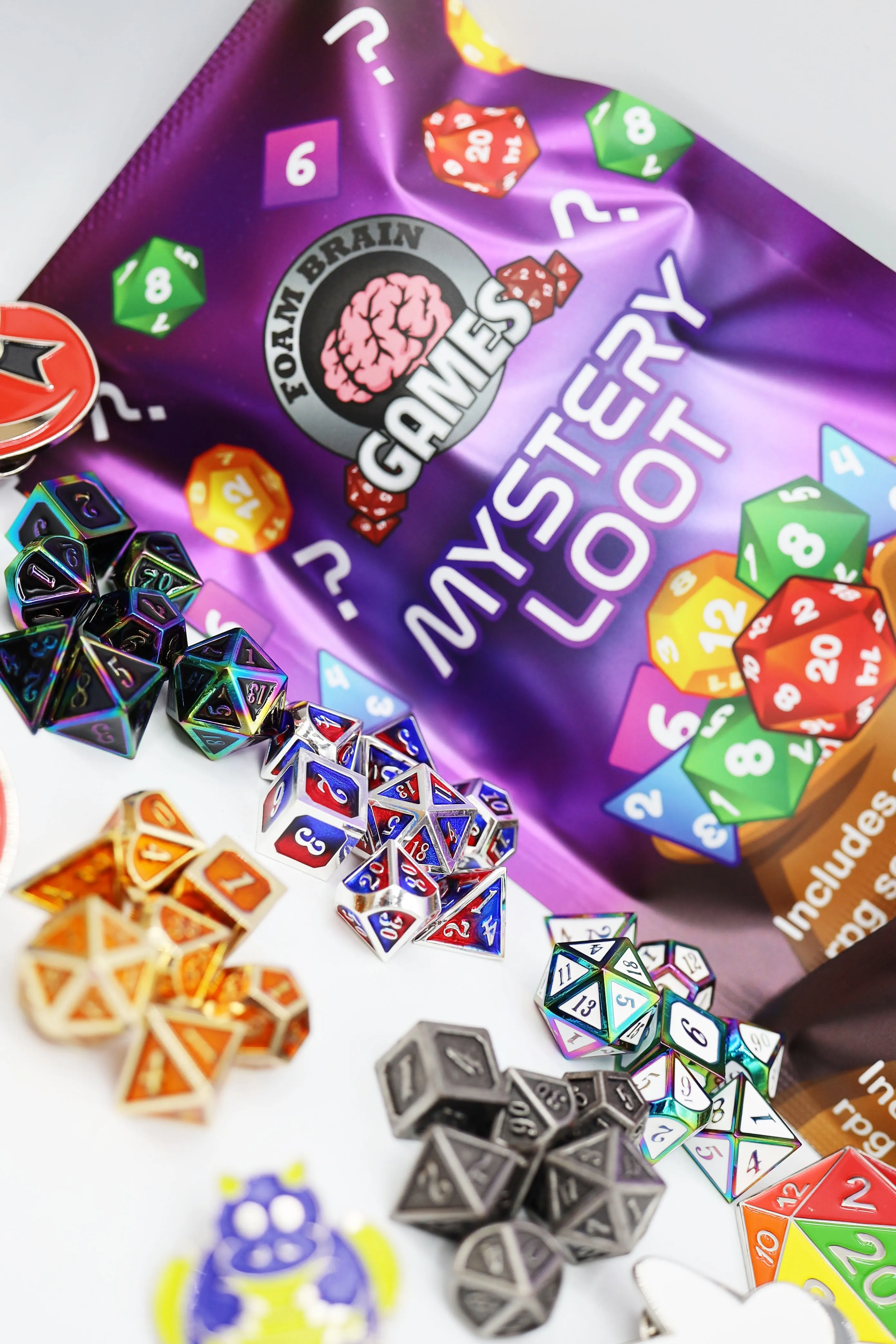 Epic Mystery Loot: Mini Metal RPG Set   Enamel Pin