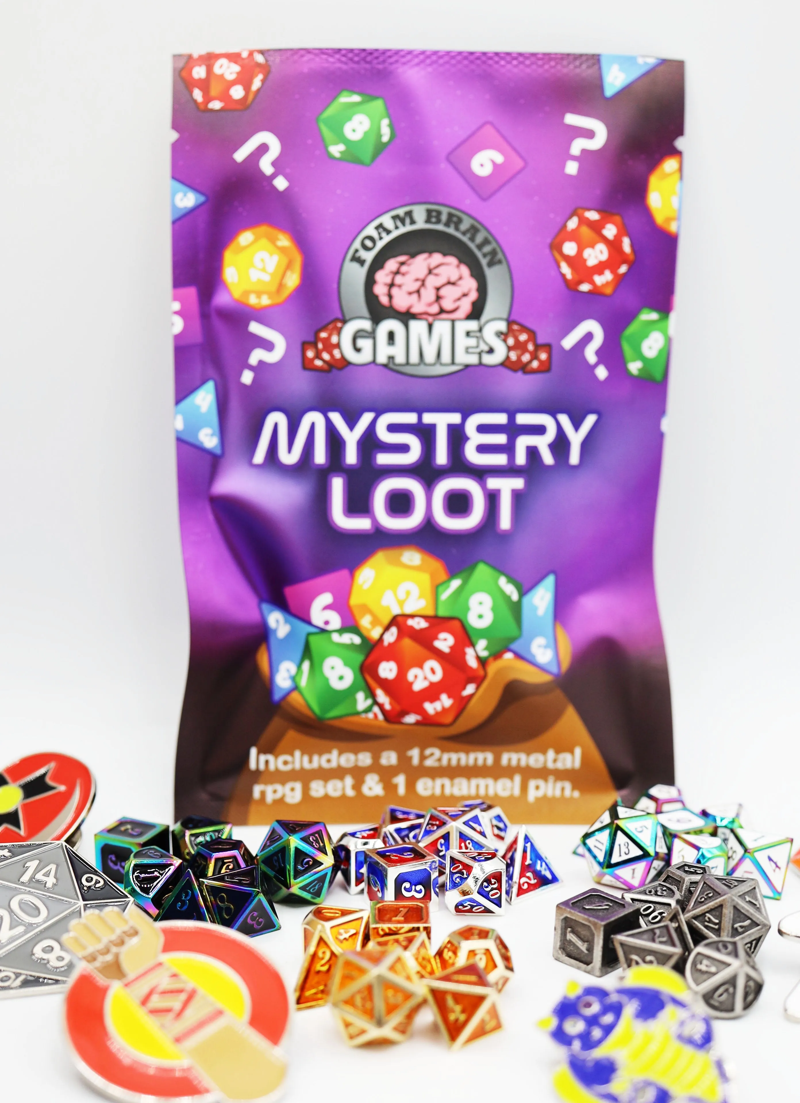 Epic Mystery Loot: Mini Metal RPG Set   Enamel Pin