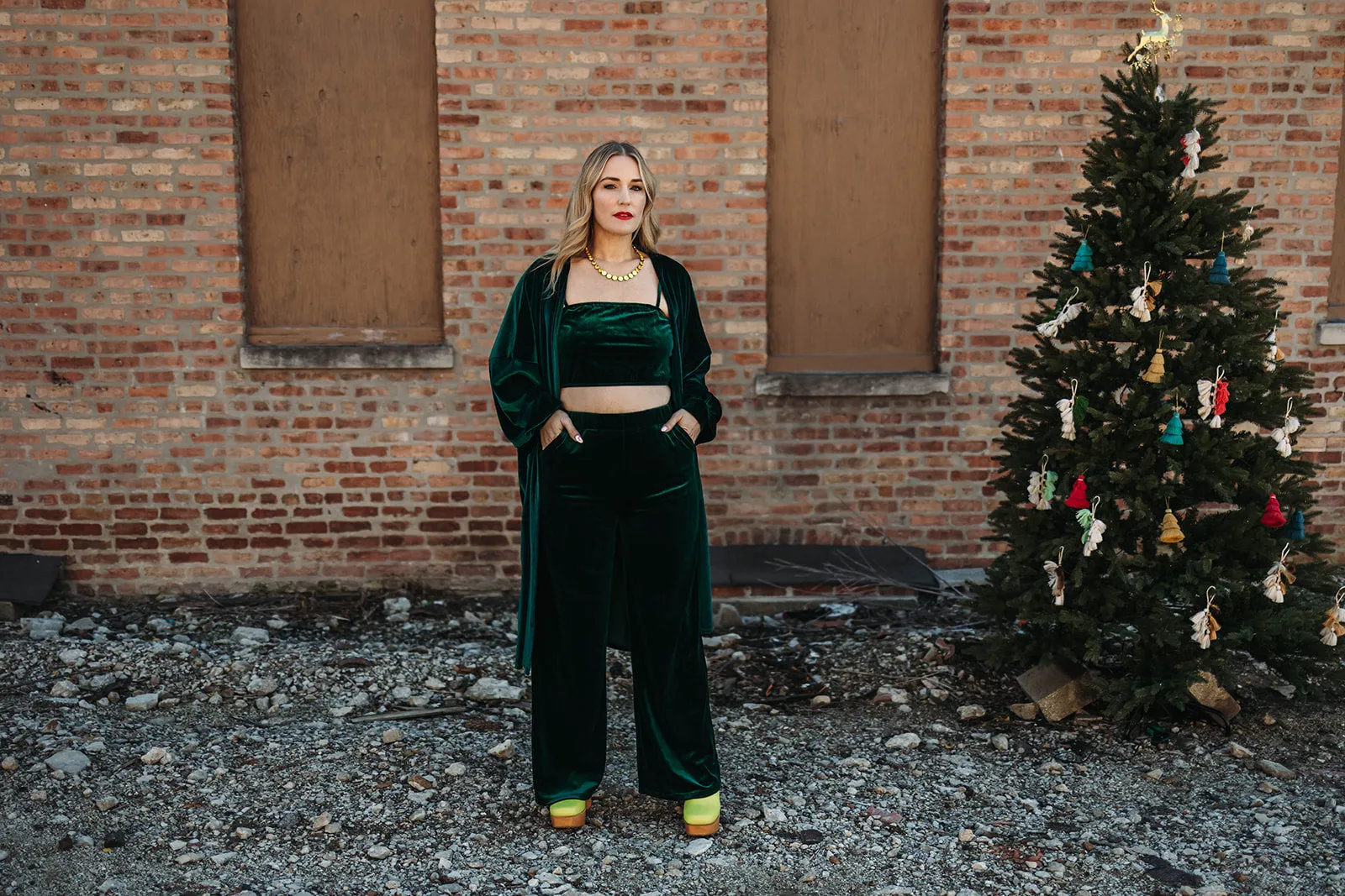 felicity duster in green