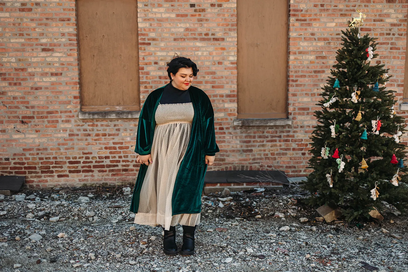 felicity duster in green