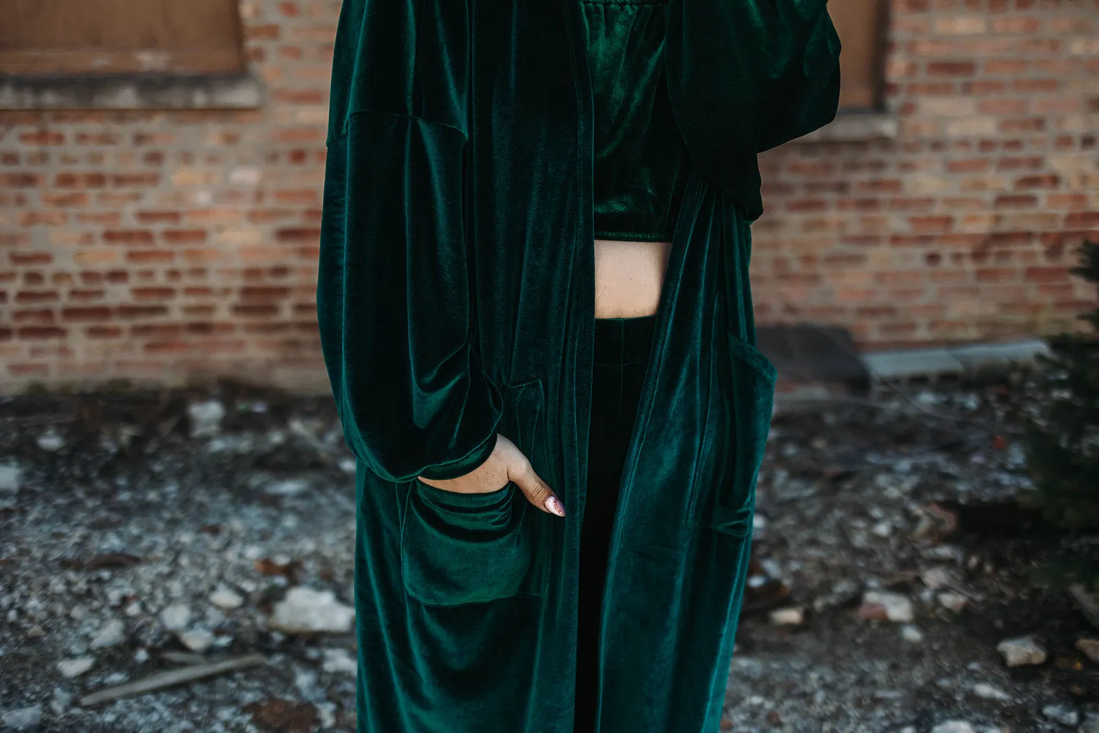 felicity duster in green