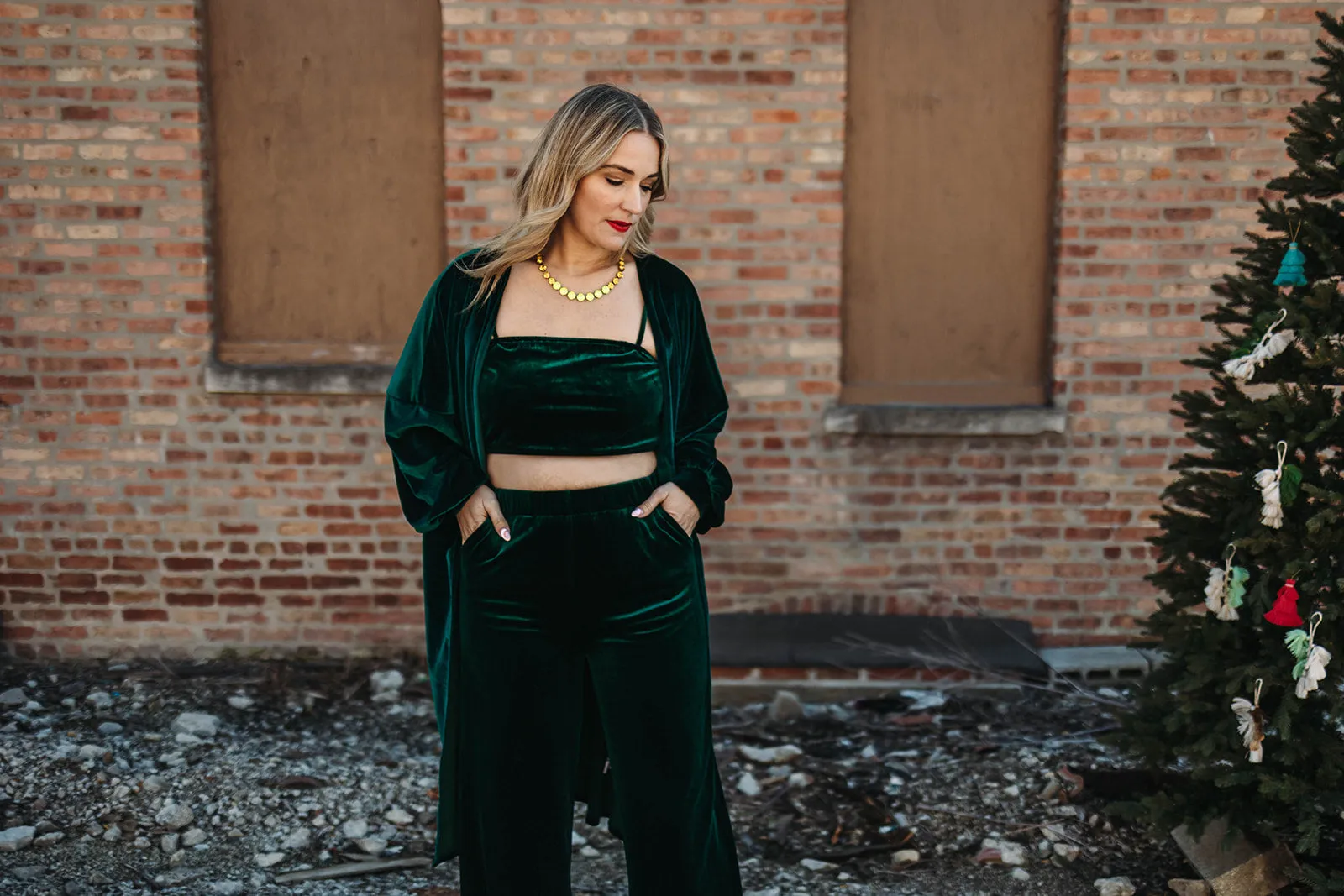 felicity duster in green