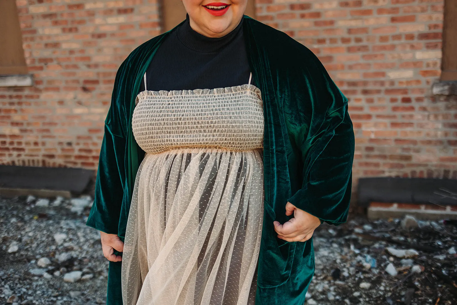 felicity duster in green